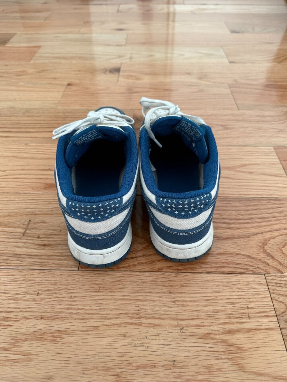 Mens Nike Dunk Low SE Sashiko Industrial Blue - Picture 3 of 11